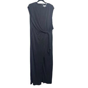 RJR John Rocha Black Tie-Waist Jumpsuit - Size 16 | Small Flaw Noted